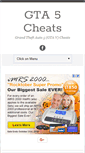 Mobile Screenshot of cheats-gta5.com